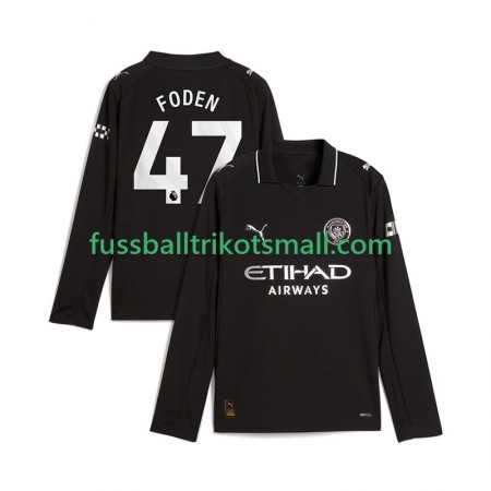 Fußballtrikots Manchester City Phil Foden 47 2025-2026 Langarm Auswärts-trikot kaufen